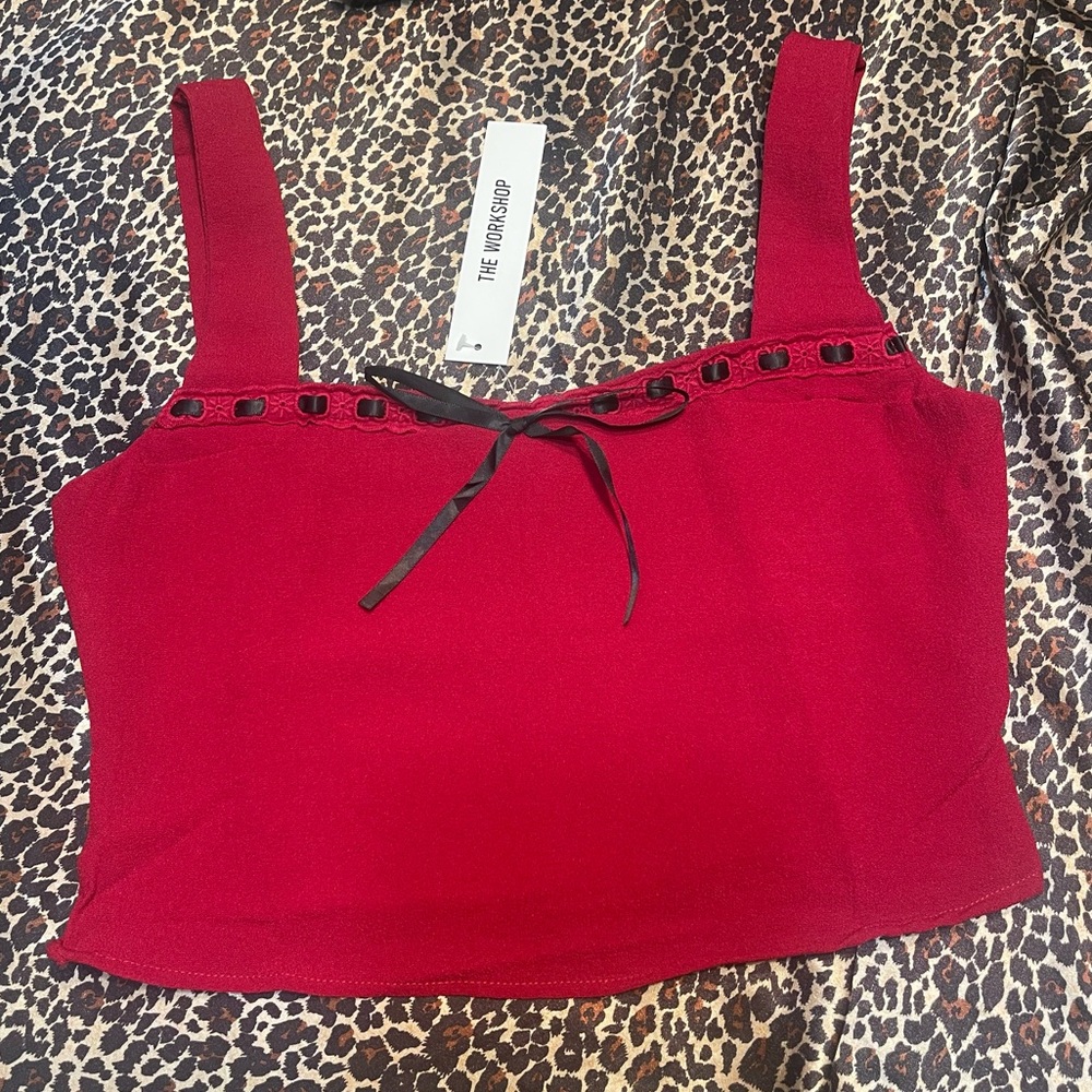 The Workshop Bustier Style Crop Top